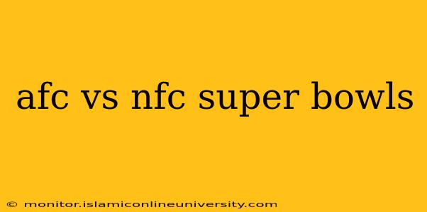 afc vs nfc super bowls