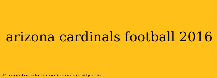 arizona cardinals football 2016
