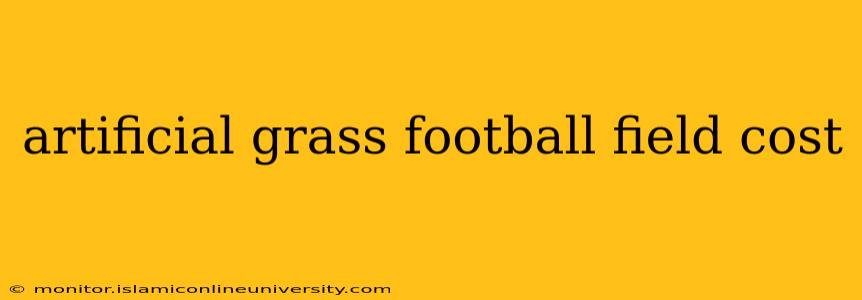 artificial grass football field cost