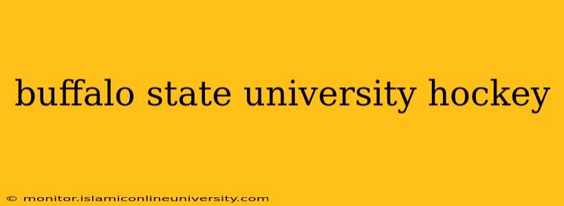 buffalo state university hockey