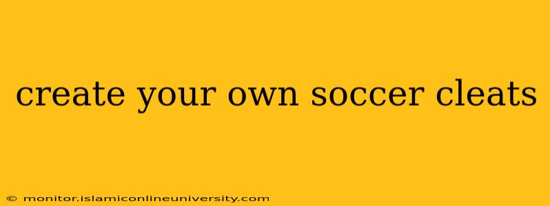 create your own soccer cleats