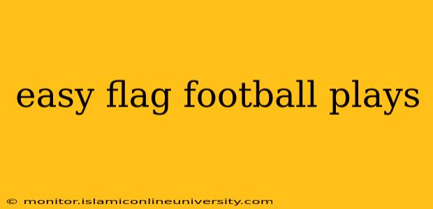 easy flag football plays