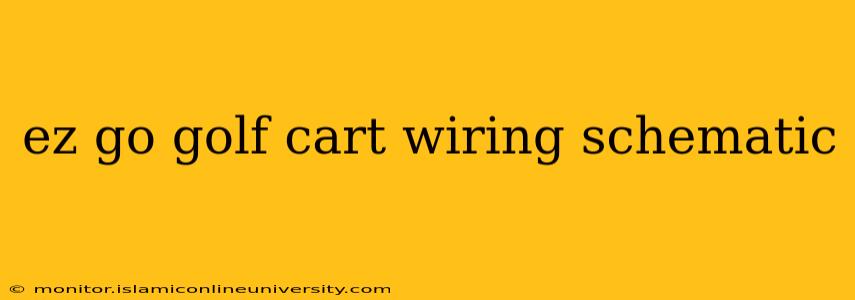 ez go golf cart wiring schematic