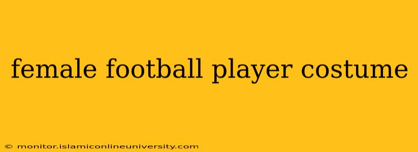female football player costume