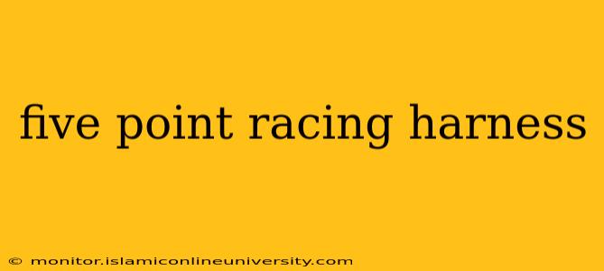 five point racing harness