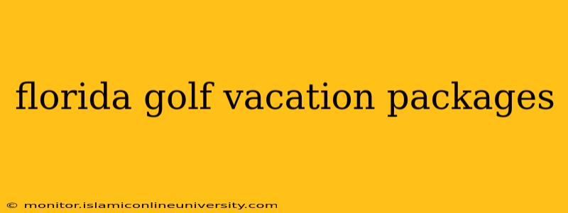 florida golf vacation packages