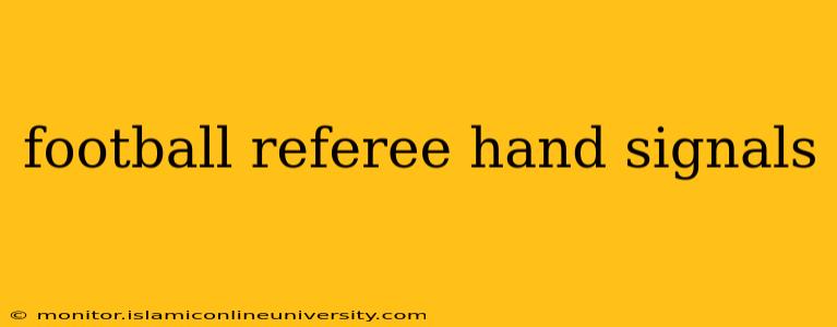 football referee hand signals