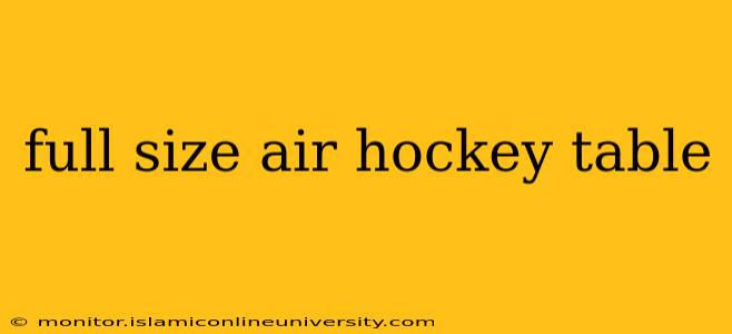 full size air hockey table