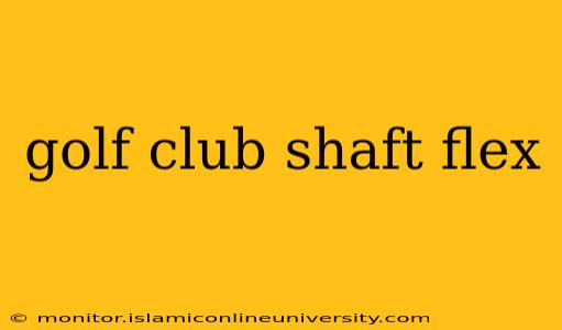 golf club shaft flex
