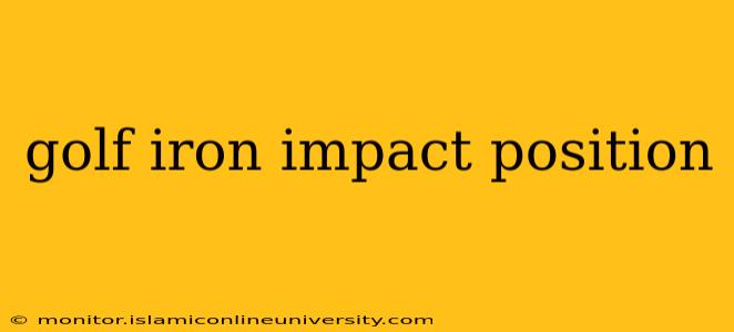 golf iron impact position