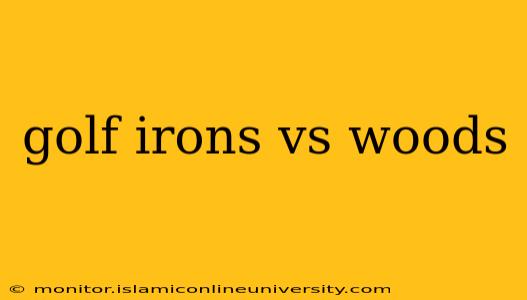 golf irons vs woods