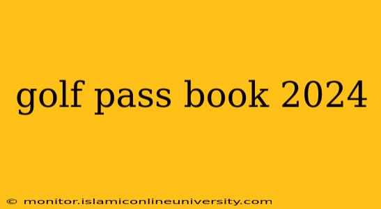 golf pass book 2024