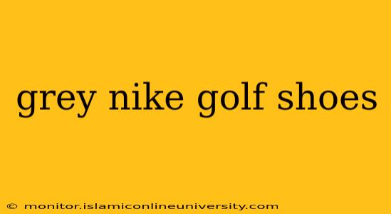 grey nike golf shoes