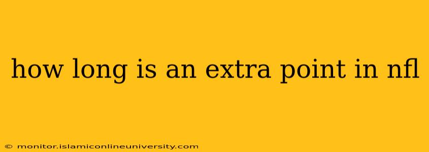 how long is an extra point in nfl