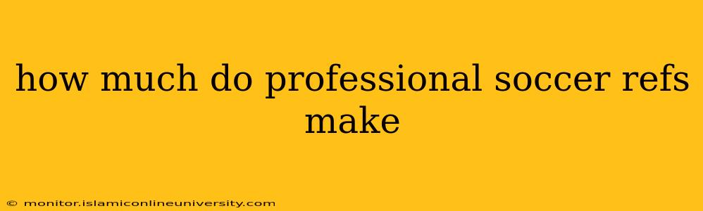 how much do professional soccer refs make