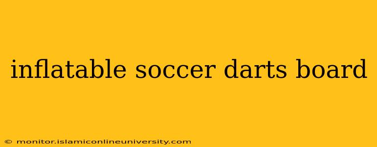 inflatable soccer darts board