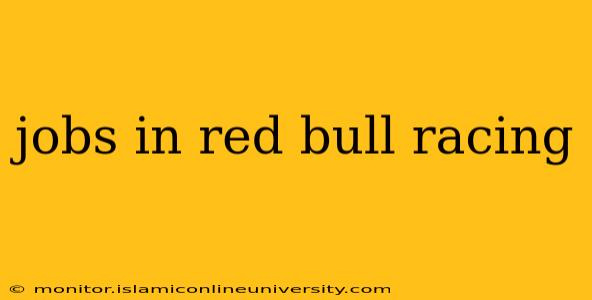 jobs in red bull racing