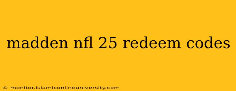 madden nfl 25 redeem codes