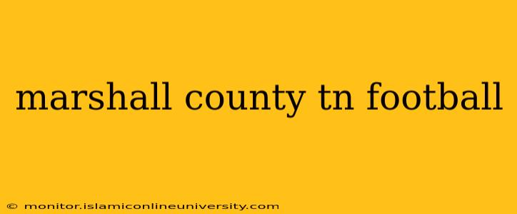 marshall county tn football