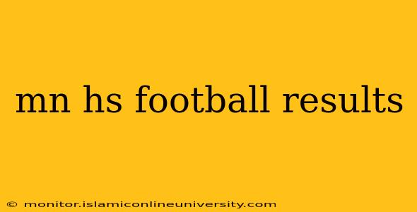 mn hs football results