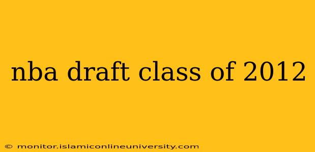 nba draft class of 2012