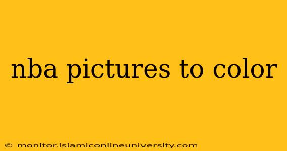 nba pictures to color