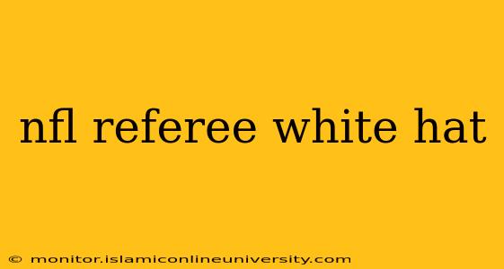 nfl referee white hat