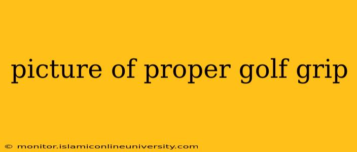 picture of proper golf grip