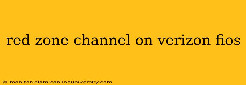 red zone channel on verizon fios