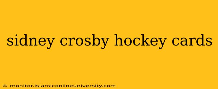 sidney crosby hockey cards