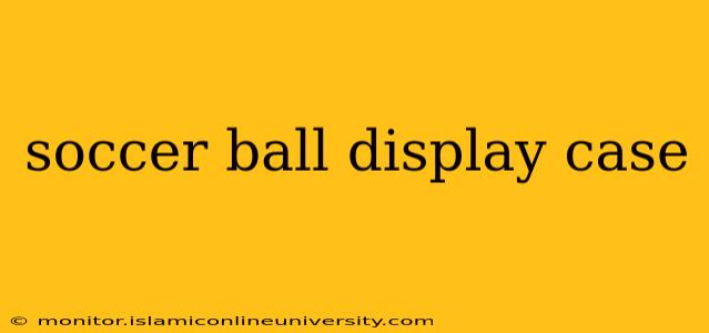 soccer ball display case