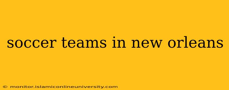 soccer teams in new orleans