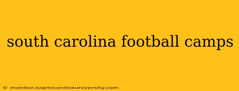 south carolina football camps