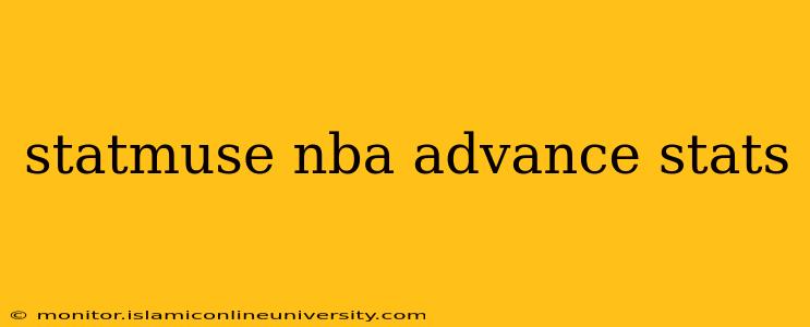 statmuse nba advance stats
