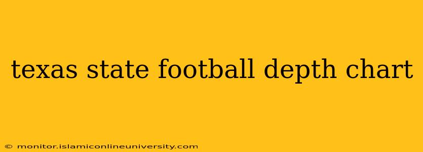 texas state football depth chart