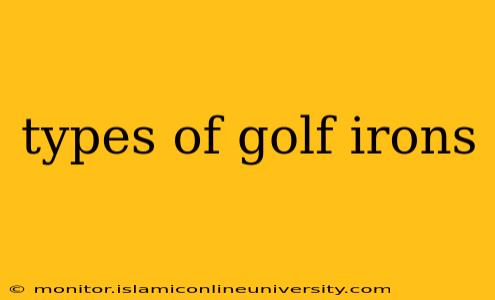 types of golf irons