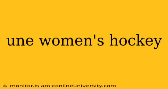 une women's hockey