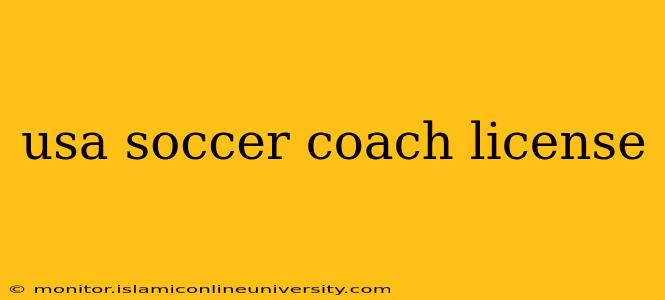usa soccer coach license