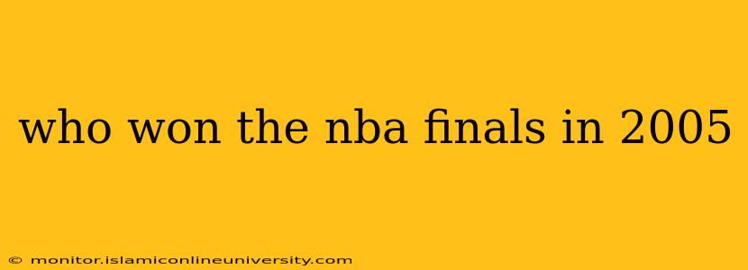 who won the nba finals in 2005