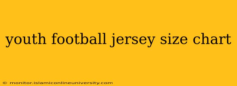 youth football jersey size chart